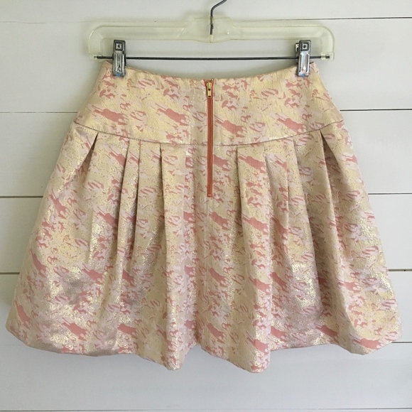 Anthropologie Pink and Gold Skirt 💥SALE - Picture 2 of 4